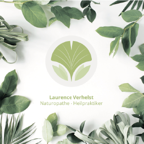 Conception d'un logotype et d'une carte de visite pour Laurence Verhelst, Naturopathe / Heilpraktiker